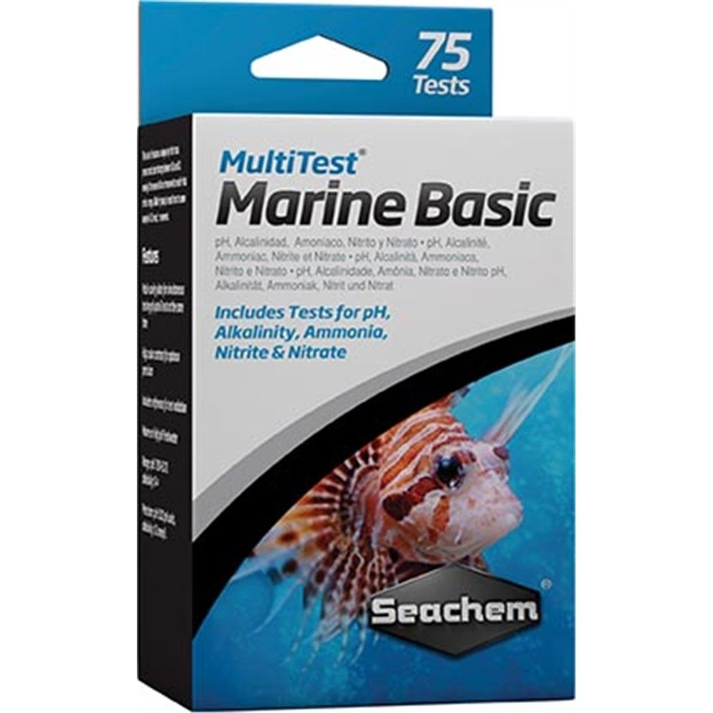 Seachem Marine Basic Test Kit – 75 Aquarium Water Tests