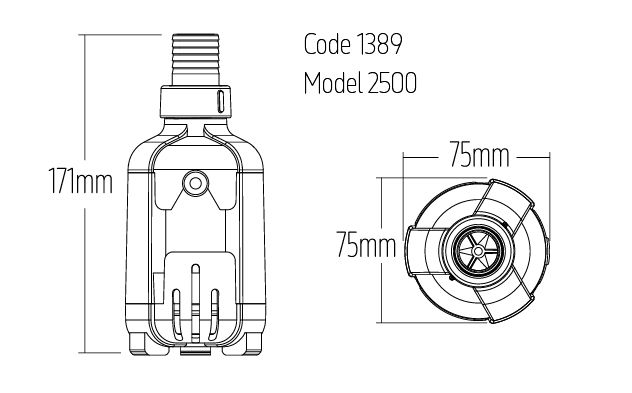 TMC Reef Pump Compact 2500 – High-Performance DC Aquarium Pump