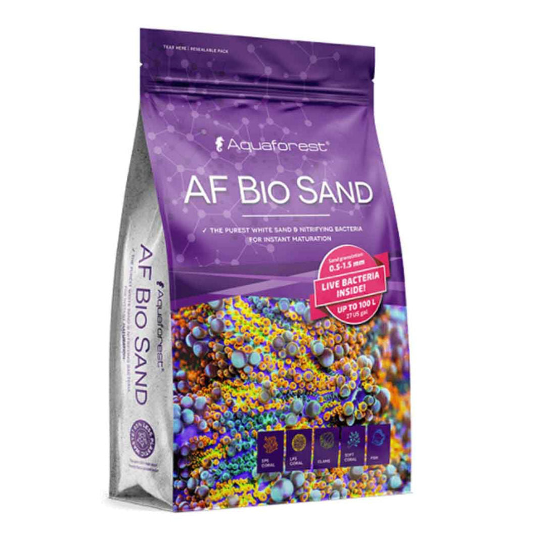 Aquaforest AF Bio Sand 7.5kg – Natural White Live Sand with Beneficial Bacteria for Reef Aquariums