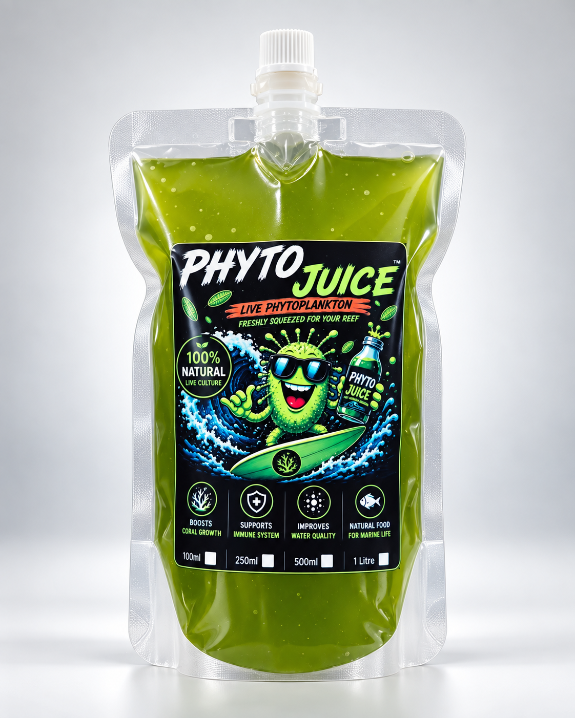 PhytoJuice – Fresh Live Food for Reef Inhabitants