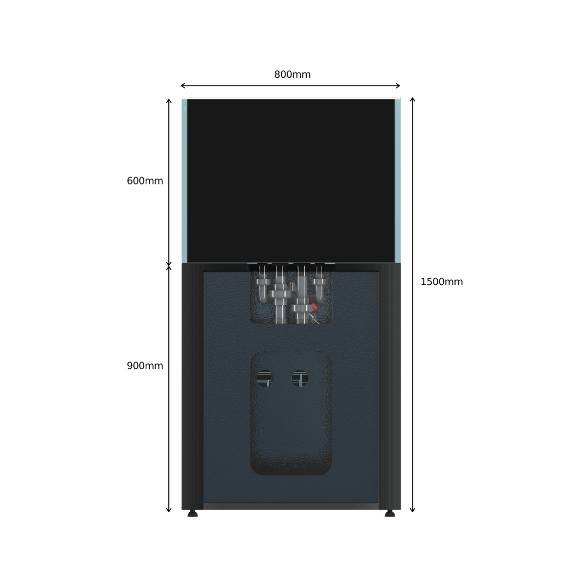 Cade Aquariums S2 Peninsula Aquarium 1800 Marine System