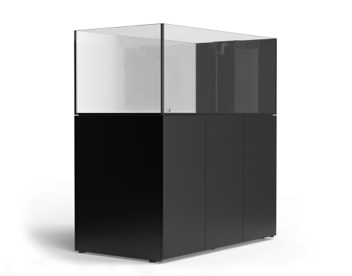 D-D Aqua-Pro Reef Peninsula 1350P – 561L Low Iron Glass Marine Aquarium with Aluminium Cabinet