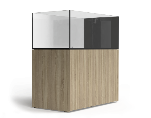 D-D Aqua-Pro Reef Peninsula 1350P – 561L Low Iron Glass Marine Aquarium with Aluminium Cabinet