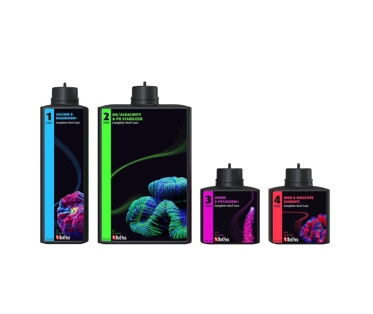 Red Sea 4 Part Complete Reef Care Medium Set 300L