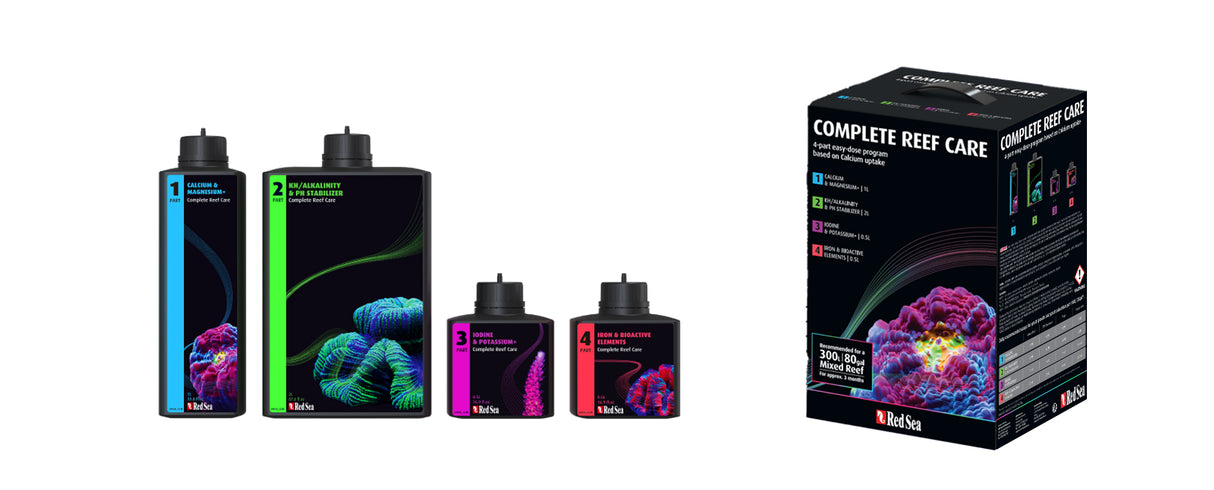Red Sea 4 Part Complete Reef Care Medium Set 300L
