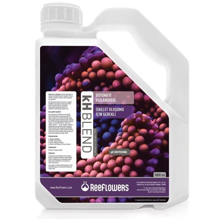 Reeflowers KH Blend 3L – Alkalinity & Carbonate Hardness Enhancer for Corals