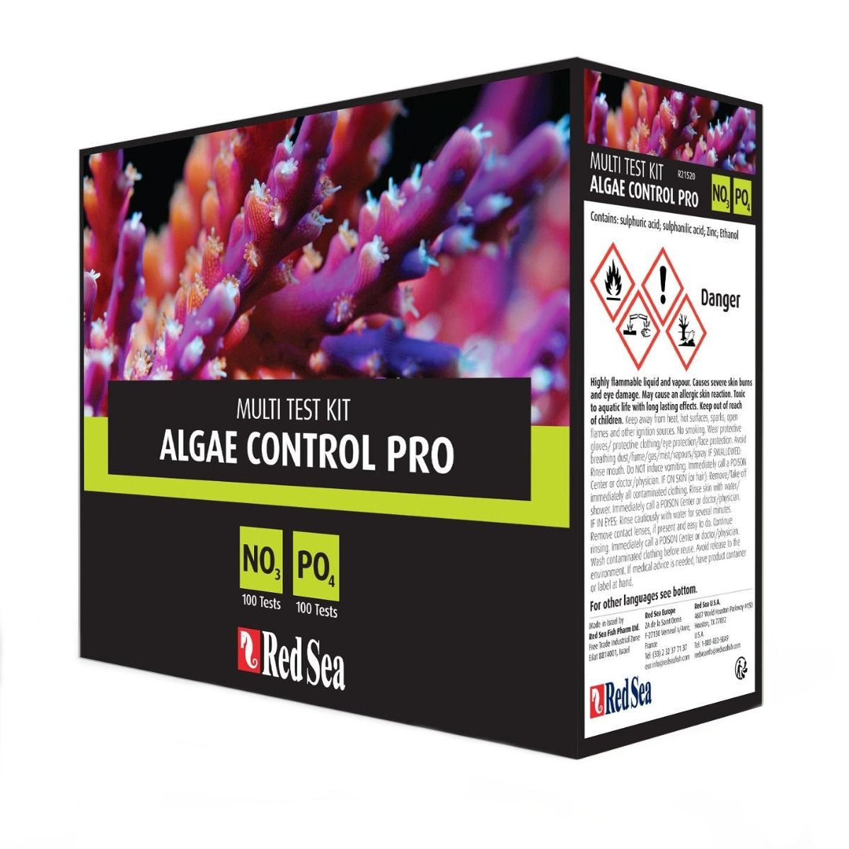 Red Sea Algae Control Pro Test Kit — Accurate NO3 & PO4 Testing