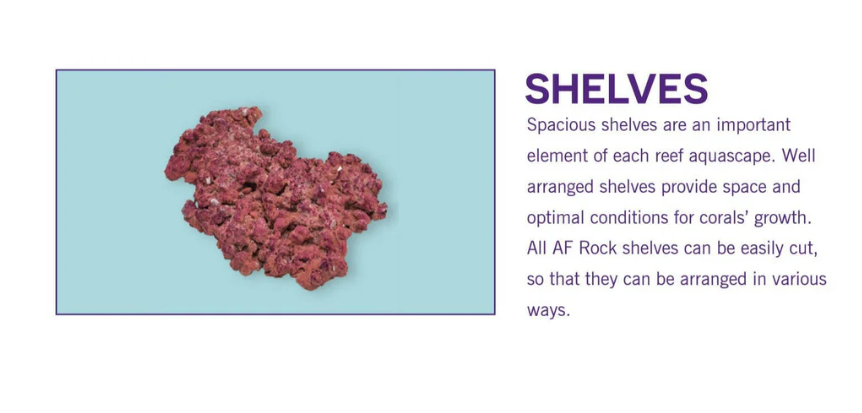 Aquaforest AF Rock 10kg Shelf – Porous Reef Aquascaping Rock for Corals