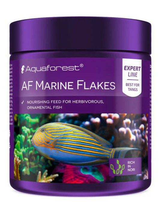 Aquaforest Marine Flakes 25g – Nori & Spirulina Fish Food for Marine Aquariums