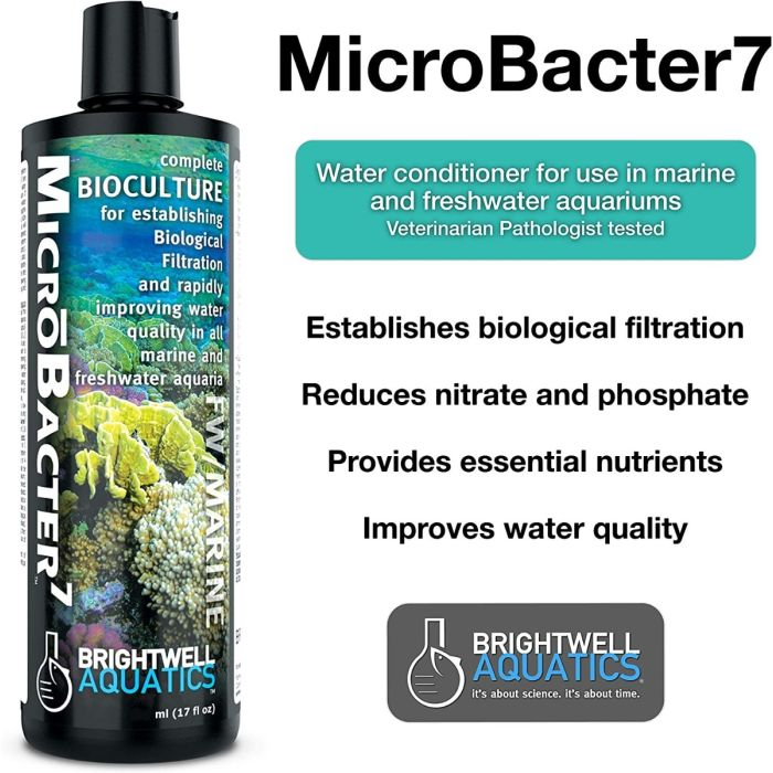 Brightwell Aquatics MicroBacter 7 - 125ml | Biological Filtration Booster