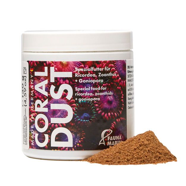 Fauna Marin Coral Dust 50g – Natural Food for Ricordea, Zoas, & Small Polyp Corals
