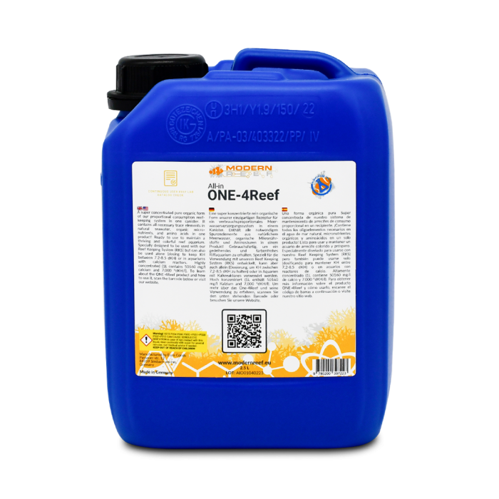 Modern Reef ONE-4Reef 2.5L – All-in-One Organic Dosing Solution for Reef Aquariums