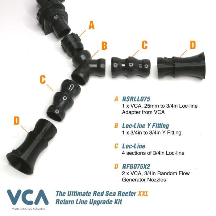 VCA Red Sea Reefer XXL Ultimate Upgrade (25mm to 3/4in) – Enhance Flow Efficiency