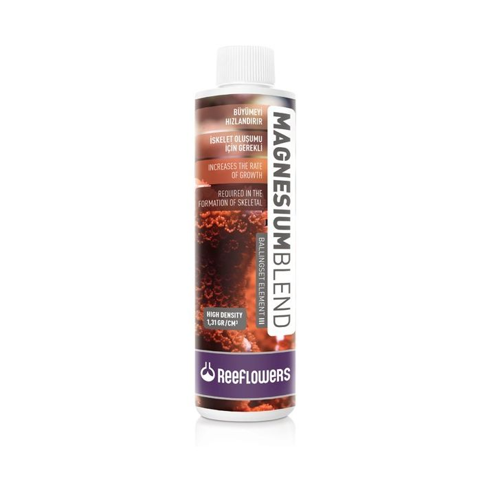 Reeflowers Magnesium Blend 250ml – High-Density Ionic Magnesium for Corals