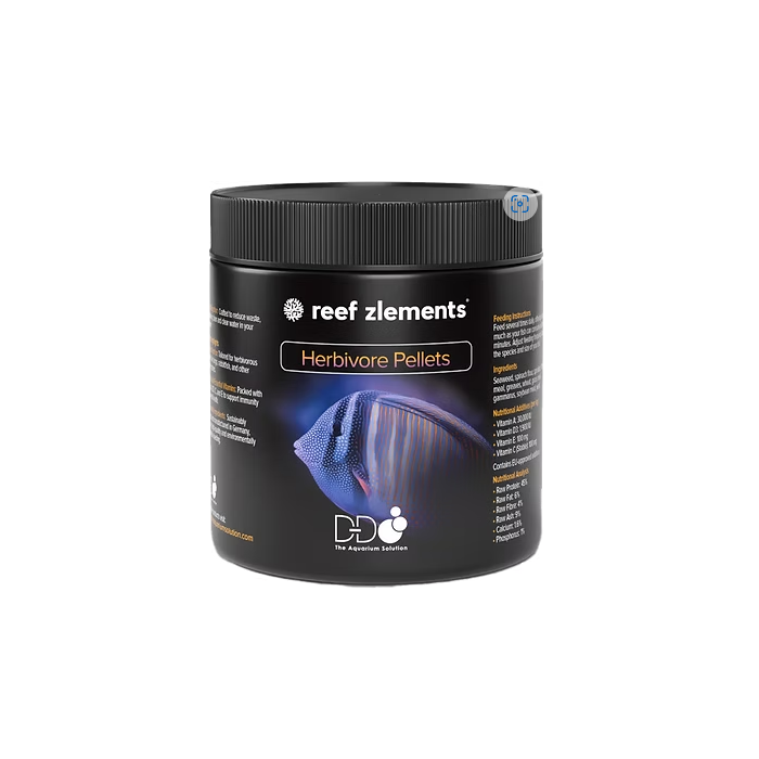 Reef Zlements Herbivore Pellets 100G - Plant-Based Marine Fish Food