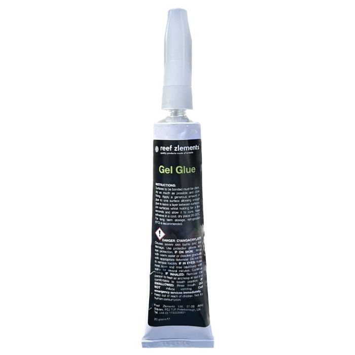 Reef Zlements Gel Frag Glue 20g - Coral Frag and Aquascaping Glue