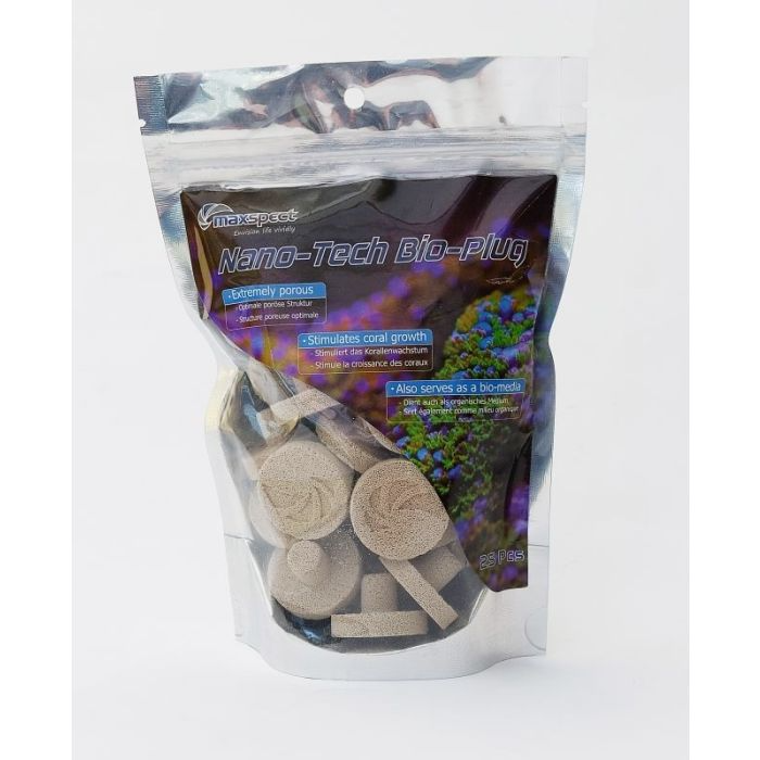 Maxspect Nano-Tech Bio-Plug 25 Pack – Highly Porous Coral Frag Plugs for Growth