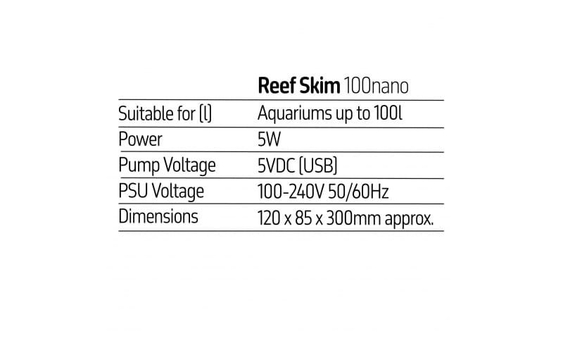 TMC Reef Skim 100 Nano DC Protein Skimmer - Compact & Efficient for Nano Aquariums