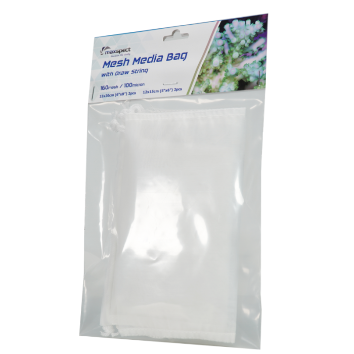 Maxspect Mesh Media Bag (2 x 2pcs) – 160 Micron Filter Bags for Sump Media