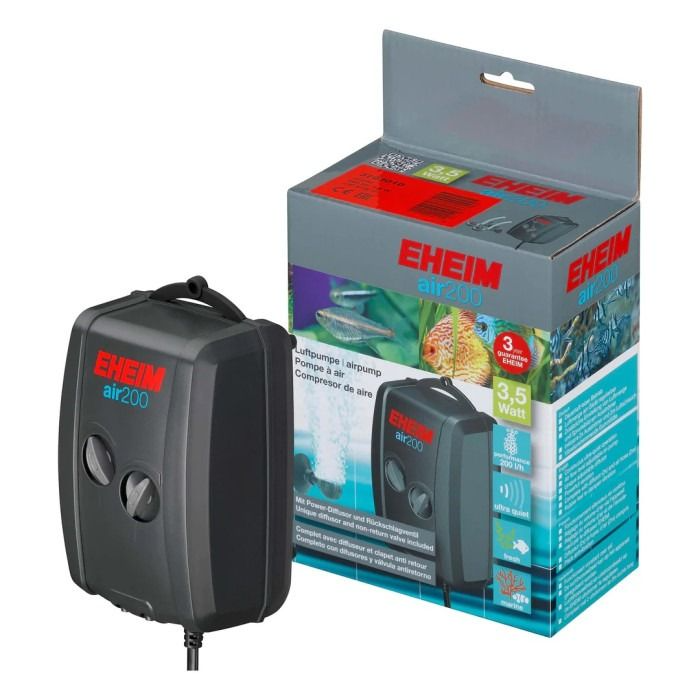 Eheim Air200 Complete Air Pump for Aquariums – Quiet, Adjustable, and Durable