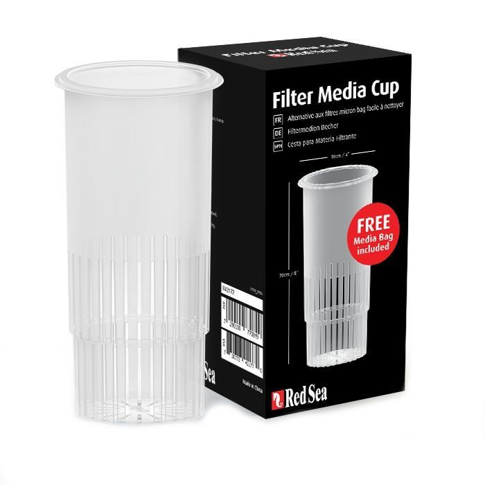 Red Sea Filter Media Cup with Free Media Bag – Compatible with REEFER™ & MAX® Systems