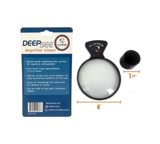 Flipper DeepSee Aquarium Viewer – 4″ Magnified Coral & Fish Tool