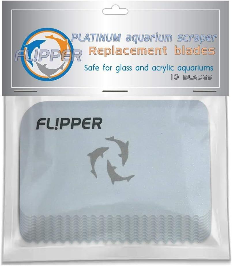 Flipper Platinum Scraper Replacement Cards (10 pcs) – Customizable Aquarium Blades