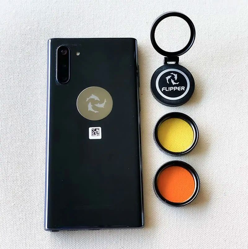 Flipper DeepSee Flip Kick Phone Filter – Aquarium Smartphone Lens & Kickstand