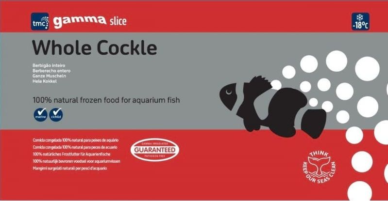 Gamma Slice Whole Cockle Flat Pack 250g – Premium Marine & Cichlid Food