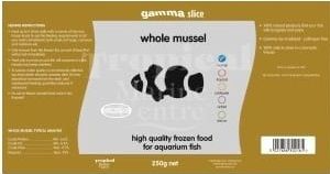 Gamma Slice Whole Mussel 250g - High-Quality Marine Fish Food