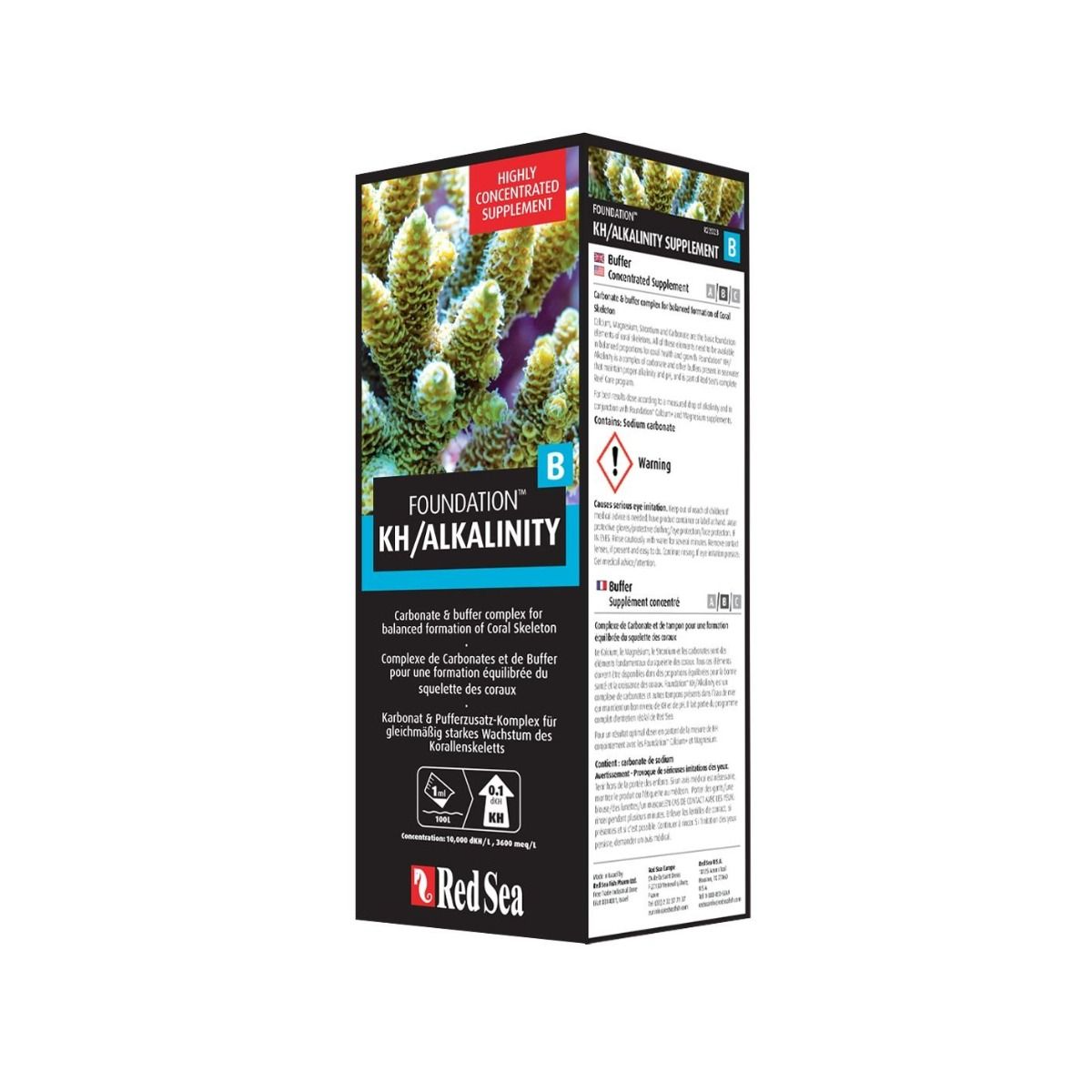 Red Sea Foundation B KH 500ml — Alkalinity & pH Stabilizer