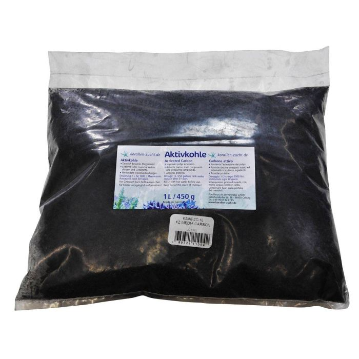 Korallen Zucht Activated Carbon 1L/450g – Purifies Saltwater Tanks