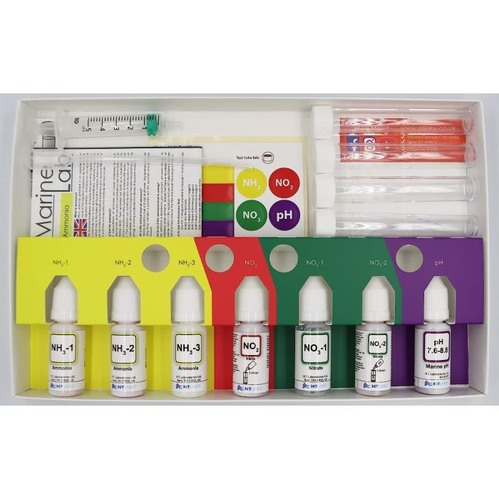 NT Labs Marine Multi-Test Kit | Ammonia, Nitrite, Nitrate & pH Testing