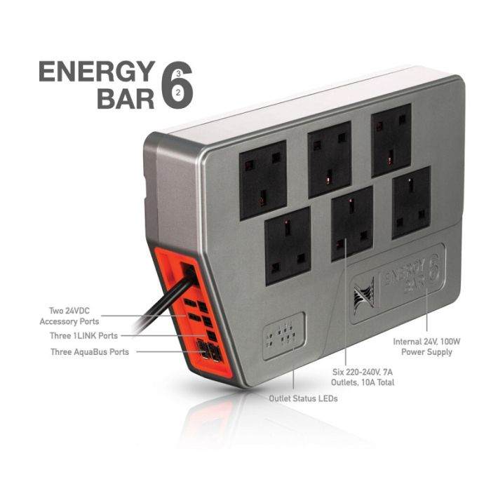Neptune Systems Energy Bar 6 EB632 – 6 Outlets 24VDC Power Supply