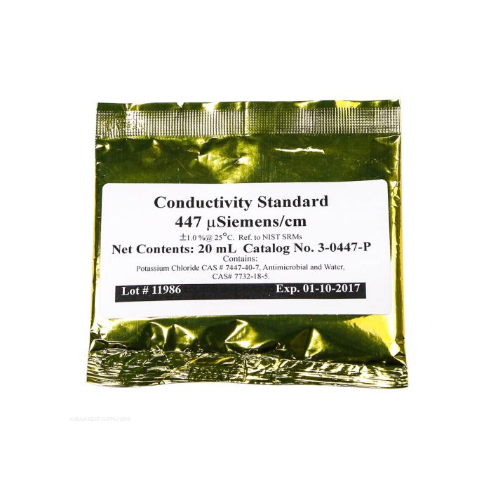 Neptune Systems Conductivity Calibration Solution 447 uS/cm - Accurate Readings