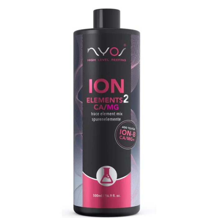 Nyos Ion Elements 2 Ca/Mg 250ml | Trace Element Solution for Reef Aquariums