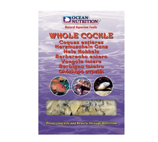 Ocean Nutrition Frozen Whole Cockle 100g - Marine Protein for Fish