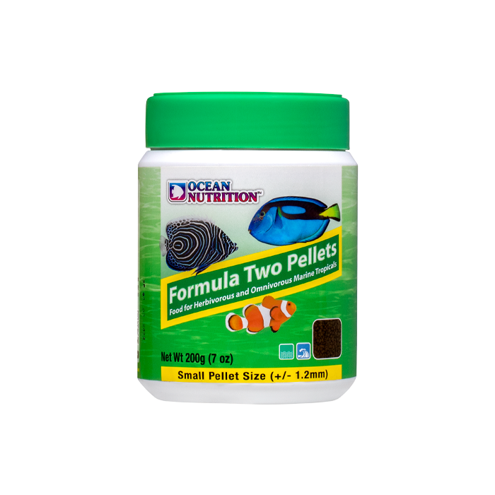 Ocean Nutrition Formula Two 200g — Herbivore Fish Food with Garlic & Spirulina