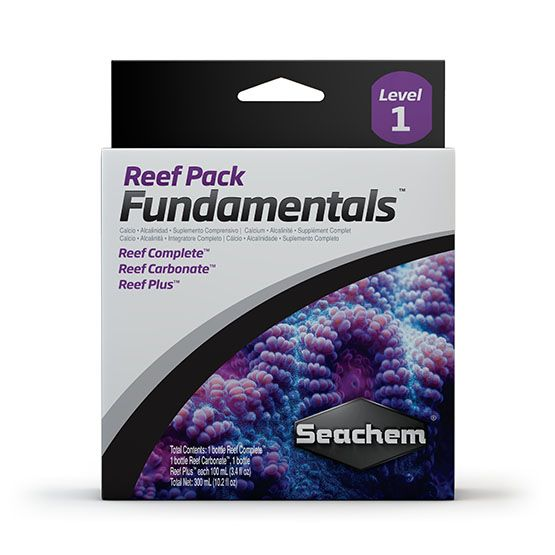Seachem Reef Pack Fundamentals – Complete Calcium, Alkalinity & Trace Supplement Kit