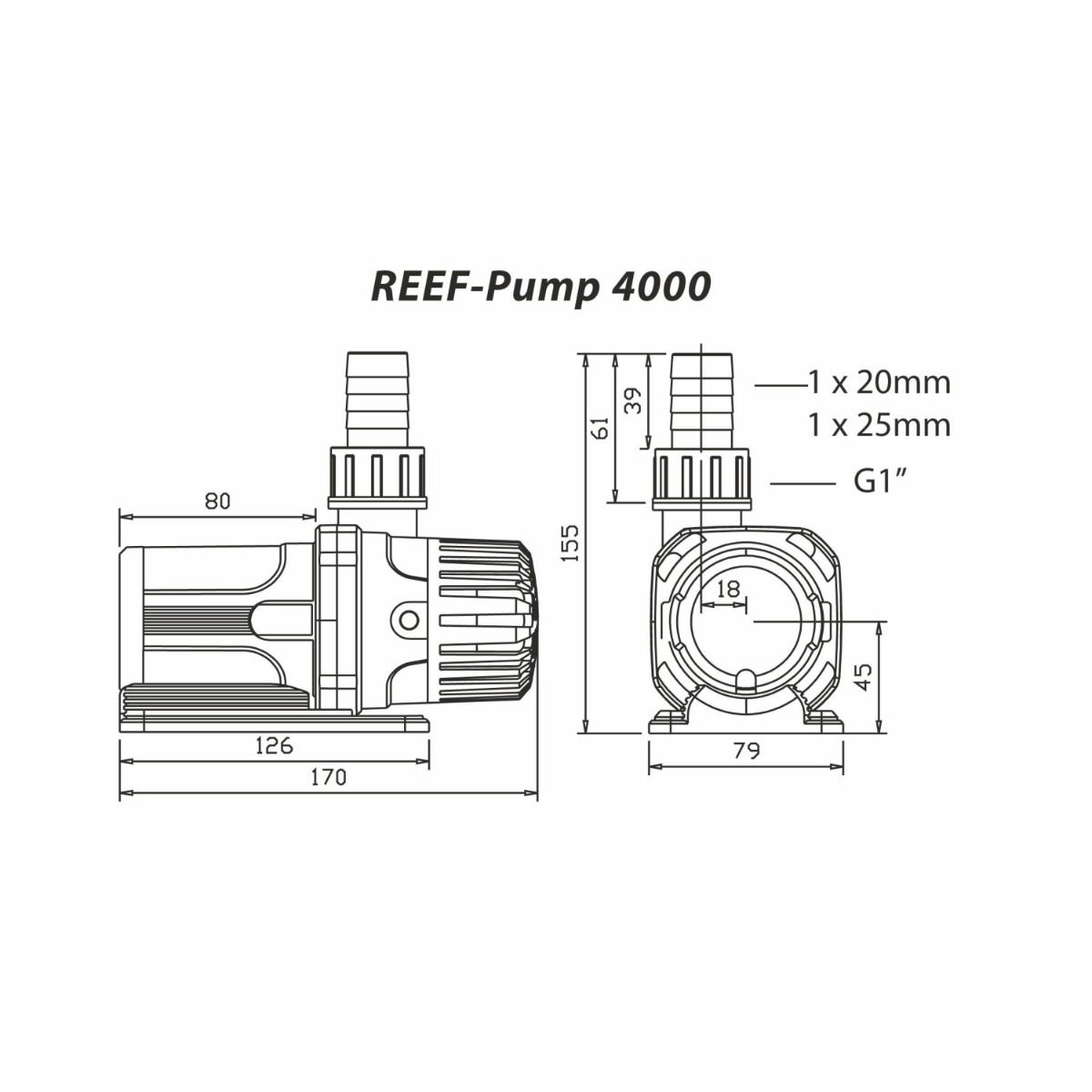 TMC Reef Pump 4000 DC Aquarium Pump – High Flow Variable Speed