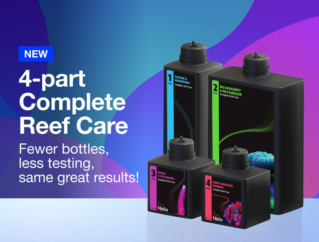 Red Sea 4-Part Complete Reef Care (150L) — Coral Growth & Color System