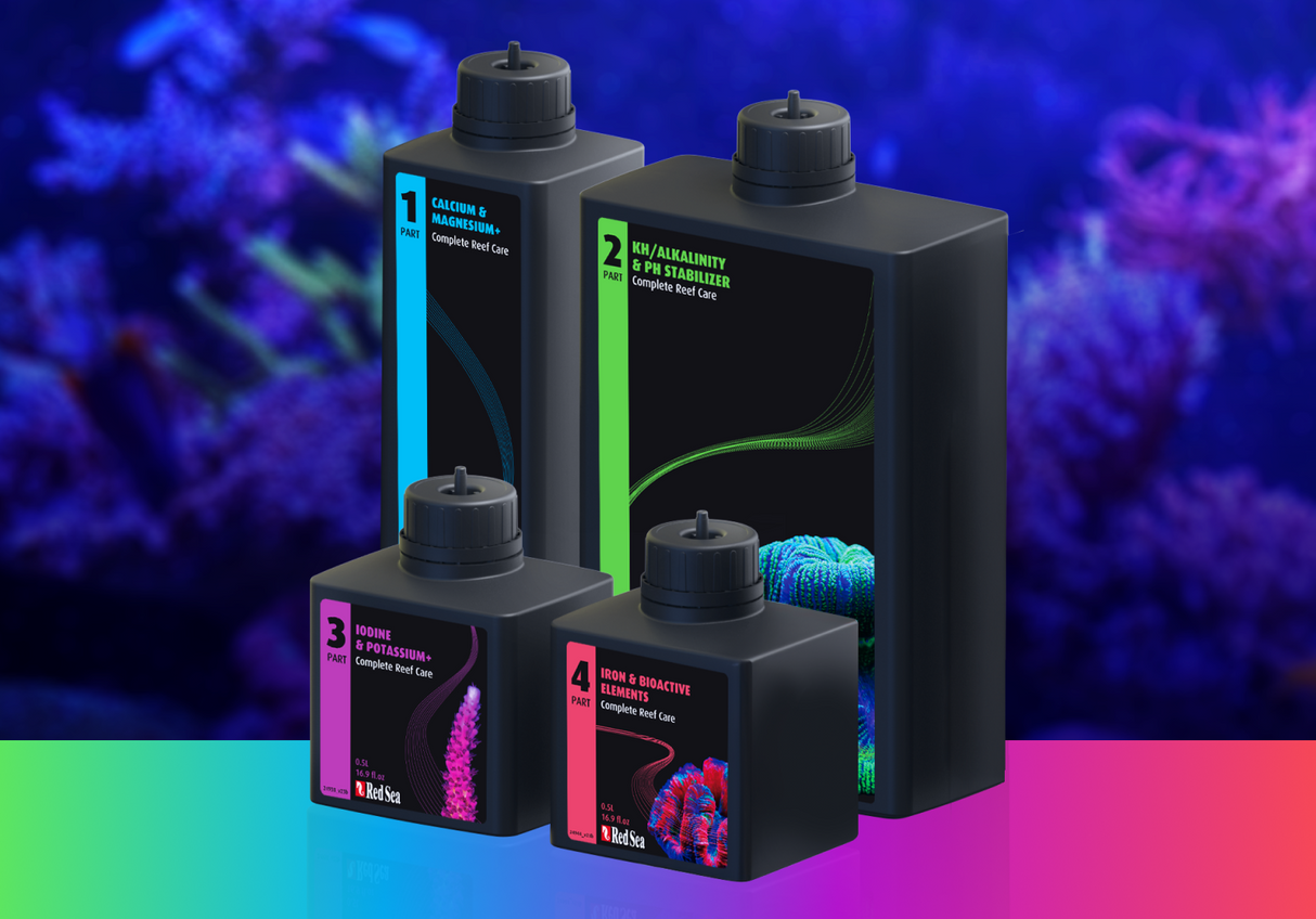 Red Sea 4-Part Complete Reef Care (150L) — Coral Growth & Color System
