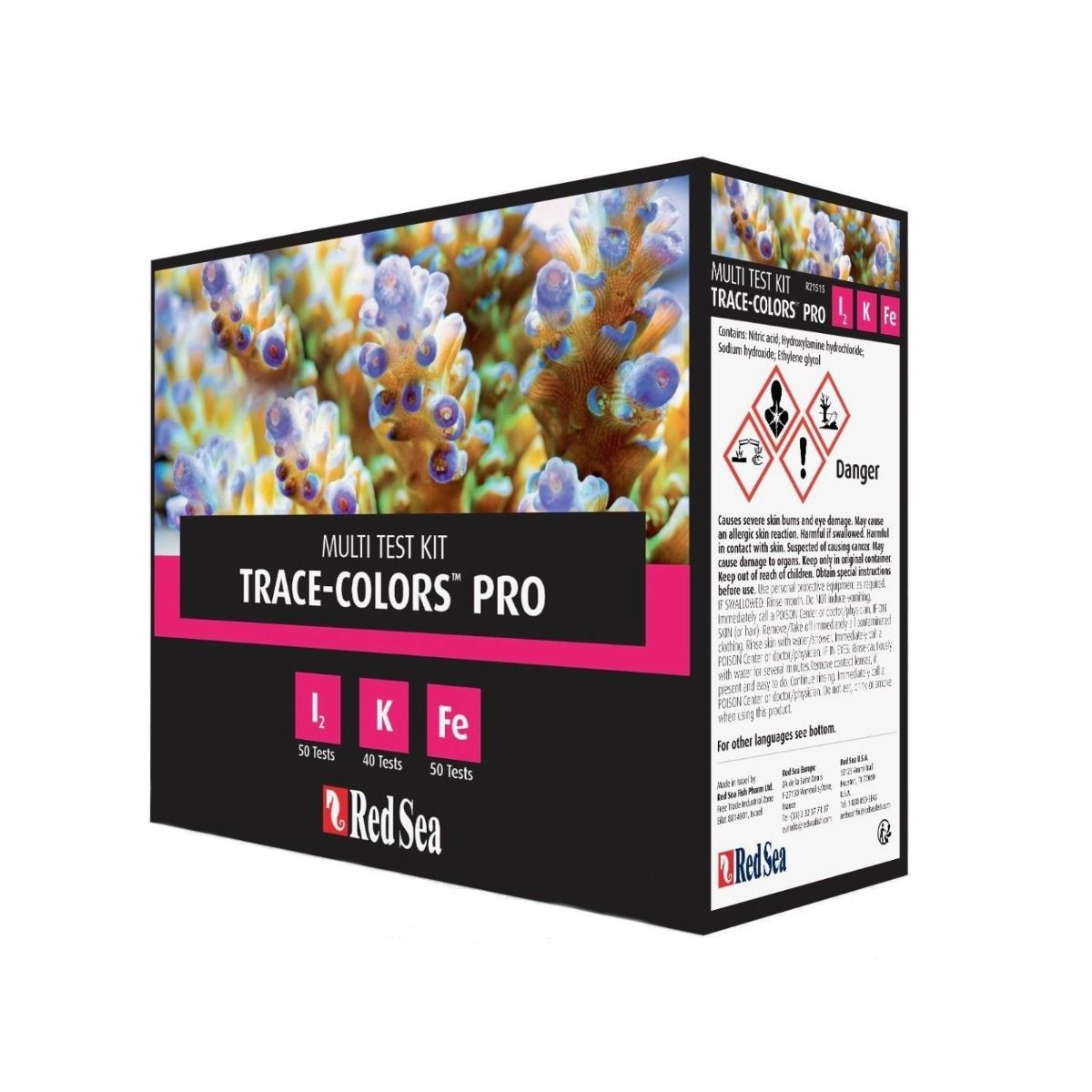 Red Sea Trace Colours Pro Test Kit — Iodine, Potassium & Iron Testing