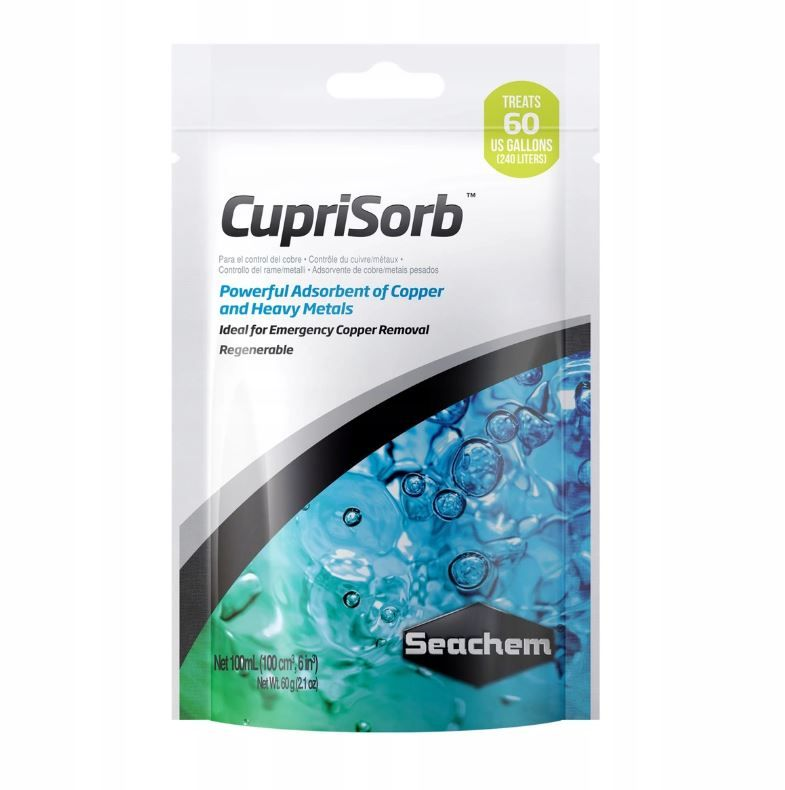 Seachem CupriSorb 100ml – Copper & Heavy Metal Removal Filter Media