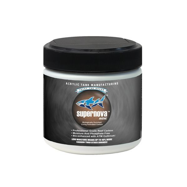 ATM Supernova Living Carbon Saltwater 8oz – Bio-Active Reef Carbon