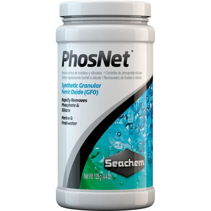 Seachem PhosNet GFO 125g – Phosphate & Silicate Remover for Aquariums