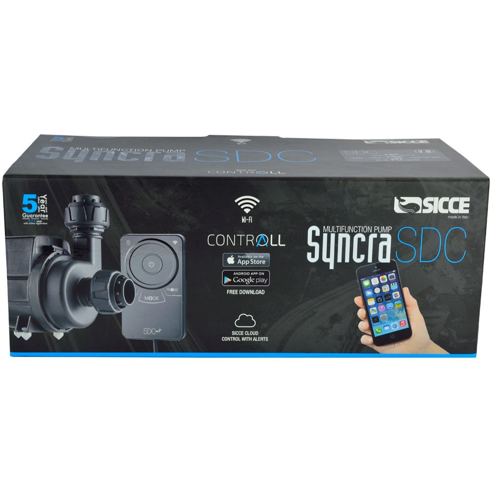 Sicce Syncra SDC 7.0 Smart Controllable Aquarium Pump – App Controlled