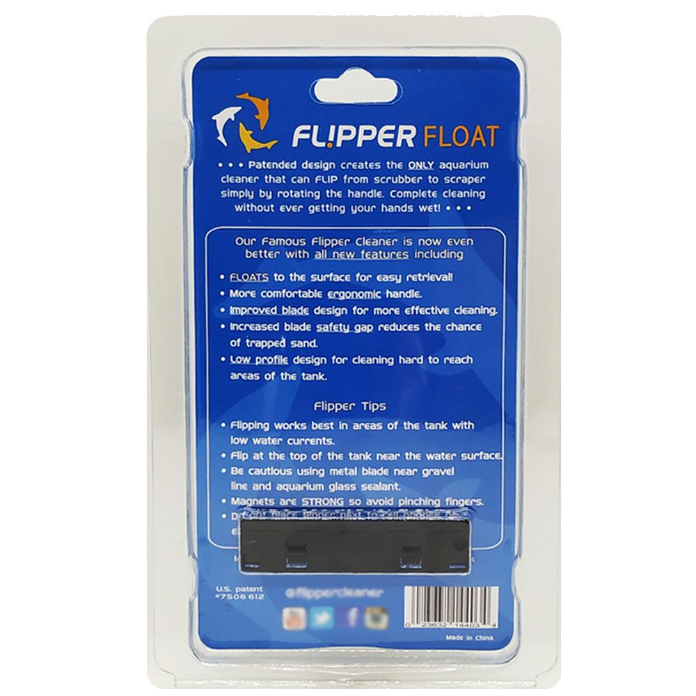 Flipper Standard FLOAT (12mm Glass) – Floating 2-in-1 Magnetic Aquarium Cleaner