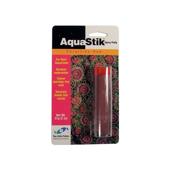 AquaStik Red Coraline Epoxy Putty 57g for Aquariums & Ponds