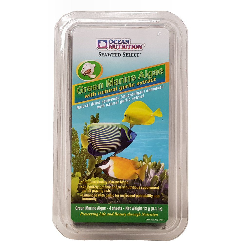 Ocean Nutrition Green Seaweed 12g - Natural Supplement for Grazing Fish